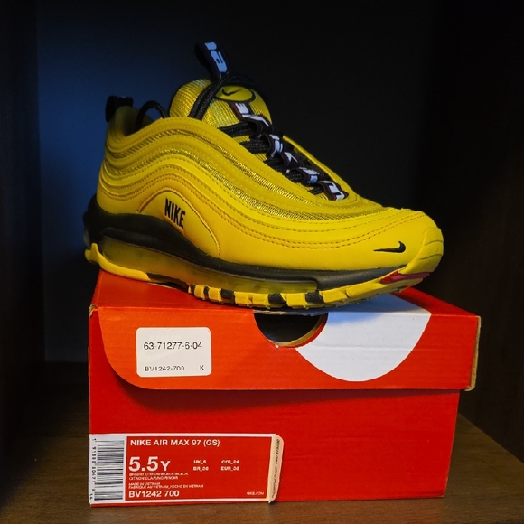 red and yellow air max 97